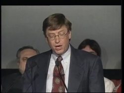 USA: MICROSOFT CHAIRMAN BILL GATES WINDOWS 98 PRESS CONFERENCE News Clip