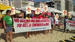 Demo calling for water quality to be improved in 2016 Olympic city News Clip