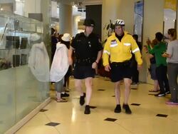 Rosannagh MacLennan carries the first torch in Arrival or Welcoming Event of Pan Am Games 2015 Stock Footage