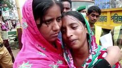 Relatives of missing gather at collapse site; survivor speaks of ordeal News Clip