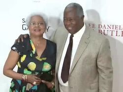 Hank Aaron at 'The Butler' New York Premiere in New York, NY, on 8/5/13. (Getty Images Entertainment Video) Stock Footage