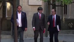 CLEAN : Catalan regional govt meets amid independence crisis News Clip