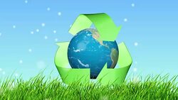 animate recycle sign Stock Footage