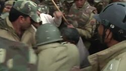 Minor scuffles as anti-rape protesters clash with police Instructional Video