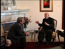 Karzai meets UK For Sec Miliband and French FM Kouchner News Clip