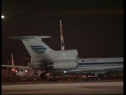 Grounded BA plane leaving Moscow airport News Clip