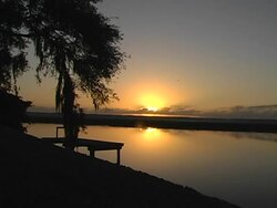 sunrise on the creek Stock Footage