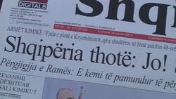 Albanians back rejection of plans to dismantle Syria's chemical weapons in Albania News Clip