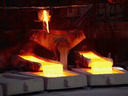 Molten copper Stock Footage