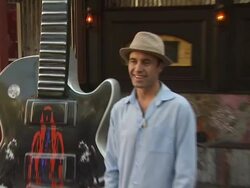 Nic Adams at the Ozzy Osbourne Signs a 10-Foot Guitar at The House Of Blues at Hollywood CA. (Footage by WireImage Video/GettyImages) Stock Footage