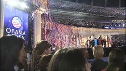 Celebrations at 2008 Democratic Convention News Clip