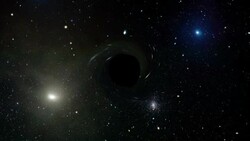 Journey to a black hole Stock Footage