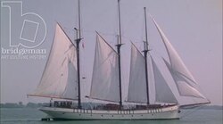 Ship sailing in the ocean Stock Footage