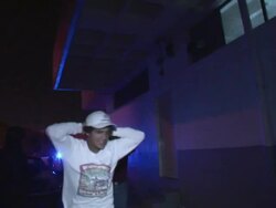 April 3 2009 MS PAN Arrested men entering police station, Juarez, Chihuahua, Mexico, AUDIO Stock Footage