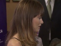 Olivia Wilde and director David Darg at the 2011 Tribeca Film Festival - Shorts Program: One For All  Stock Footage