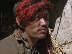 CU Shot of Salt trader / Hurikot village, Low Himalayas, Dolpo, Nepal    Stock Footage