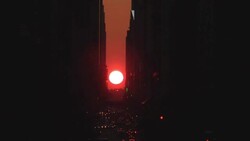 Manhattanhenge Stock Footage