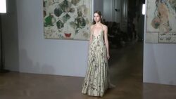 Valentino designer shows first solo couture collection Instructional Video