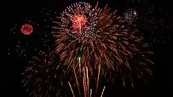 Exciting Firework with Sound Stock Footage