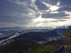 Guilin City Scene, China Stock Footage
