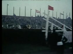 ARCHIVAL - Grand National, Aintree, Merseyside, UK.  1958 Stock Footage