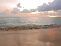 HD Sunset on the beach Stock Footage