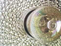 Extreme close up strobe light panning / flashing Stock Footage