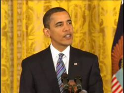 President Barack Obama pledged to try to block insurance giant AIG from handing its executives $165 million in bonuses after taking billions in federal bailout money. News Clip