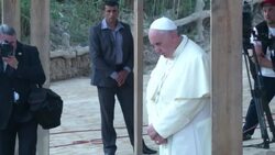 Pope - Pope's visit to Jordan, Israel and Palestine - Pope Francis meets King Abdullah II, Queen Rania / Pope prays on the banks of the River Jordan / Pope Francis briefly prays at Israeli separation barrier / Pope welcomed by Netanyahu and Peres on final leg of Holy Land pilgrimage / Pope Francis visits Western Wall, the holiest place where Jews can pray News Clip