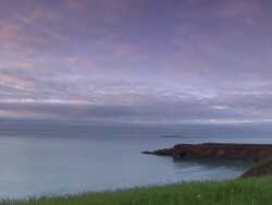Seaside with a lighthouse Stock Footage