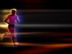 Running man background Stock Footage