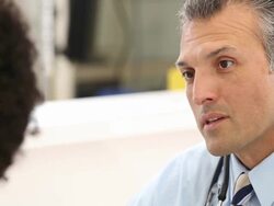 CU PAN Medical Workers Video Conferencing in Hospital Intake / Richmond, Virginia, United States Stock Footage