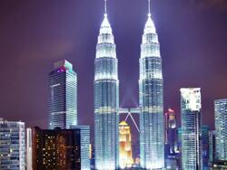 Kuala Lumpur night Stock Footage