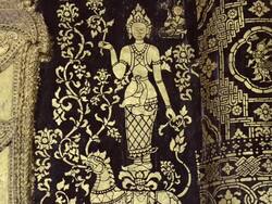 MS Buddhist figures on temple/ Luang Prabang, Luang Prabang, Laos Stock Footage