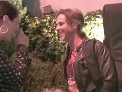 Sam Trammell outside Falcon in West Hollywood at the Celebrity Sightings in Los Angeles at Los Angeles CA. (Footage by WireImage Video/GettyImages) Stock Footage