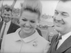 Governor Claude Kirk Marries Erika Mattfeld Stock Footage
