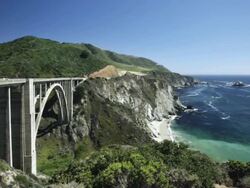 Bixby Creek bridge Stock Footage
