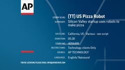 Silicon Valley startup uses robots to make pizza News Clip