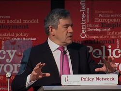 WRAP Brown speaks ahead of conf with PMs of Greece, Norway and Spain News Clip