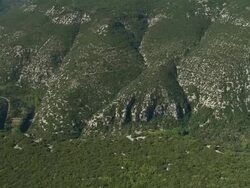 La Vis River And Valley Stock Footage