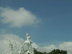 Tilt Down Chariot Statue Bali Indonesia Stock Footage