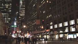 dark street in New York Stock Footage