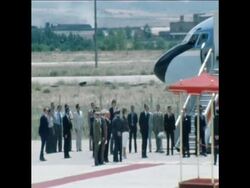 UPITN 28/6/80 US PRESIDENT CARTER ARRIVES TO MADRID AND IS GREETED BY KING JUAN CARLOS OF SPAIN News Clip