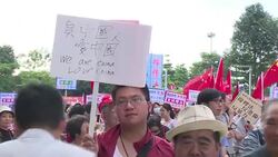 CLEAN : Thousands attend pro Beijing rally in Hong Kong News Clip
