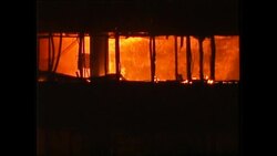 Siege of Sarajevo during Bosnian War - Twin Towers burning News Clip