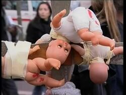 WRAP Court, headlines on first day of trial ADDS arrivals, protest News Clip