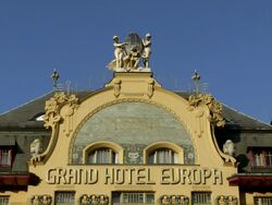 MS View of top of building / Prague, Hlavni mesto Praha, Czech Republic Stock Footage