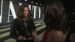 Interview with Oscar-winning costume designer Colleen Atwood at the Vanity Fair Oscar Party News Clip