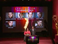 SPEECH: Melissa McCarthy and Joshua Jackson announce the nominees for the 63rd Primetime Emmy Awards (Footage by WireImage Video/Getty Images Entertainment Video) Stock Footage