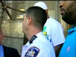 Raw Video: Busta leaving courthouse News Clip